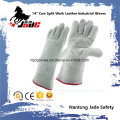 Guantes de trabajo de seguridad industrial de piel de vaca de 13 &quot;